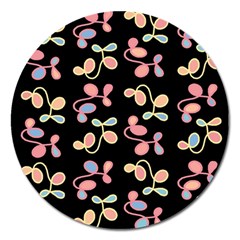 Elegant Garden Magnet 5  (round) by Valentinaart