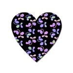 Purple garden Heart Magnet Front