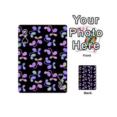 Purple Garden Playing Cards 54 (mini)  by Valentinaart