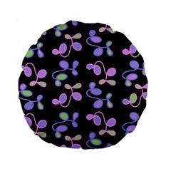 Purple Garden Standard 15  Premium Round Cushions by Valentinaart