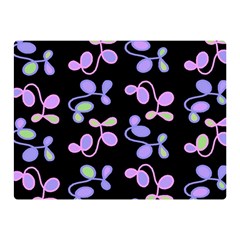 Purple Garden Double Sided Flano Blanket (mini)  by Valentinaart