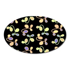 Magical Garden Oval Magnet by Valentinaart