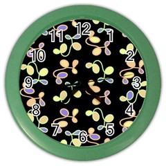 Magical Garden Color Wall Clocks by Valentinaart