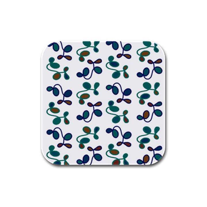 Green garden Rubber Square Coaster (4 pack) 