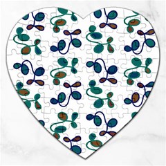 Green Garden Jigsaw Puzzle (heart) by Valentinaart