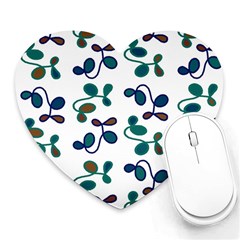 Green Garden Heart Mousepads by Valentinaart