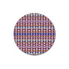 Ethnic Colorful Pattern Magnet 3  (round) by dflcprints