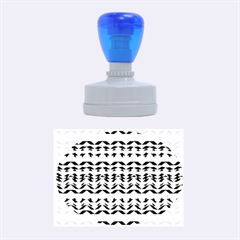 Ethnic Colorful Pattern Rubber Oval Stamps by dflcprints