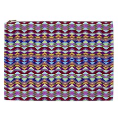 Ethnic Colorful Pattern Cosmetic Bag (xxl)  by dflcprints