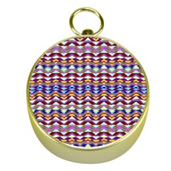 Ethnic Colorful Pattern Gold Compasses by dflcprints