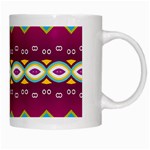 Rhombus and ovals chains                                                                                                               White Mug Right