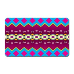 Rhombus And Ovals Chains                                                                                                               			magnet (rectangular) by LalyLauraFLM