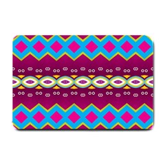 Rhombus And Ovals Chains                                                                                                               			small Doormat by LalyLauraFLM