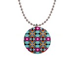 Targets pattern                                                                                                                			1  Button Necklace Front