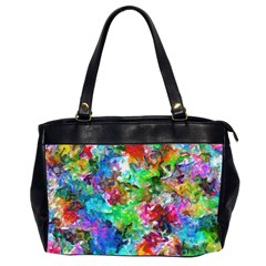 Colorful Strokes                                                                                                                Oversize Office Handbag (2 Sides) by LalyLauraFLM