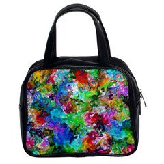 Colorful Strokes                                                                                                                Classic Handbag (two Sides) by LalyLauraFLM