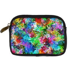 Colorful Strokes                                                                                                                	digital Camera Leather Case by LalyLauraFLM