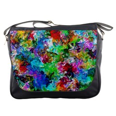 Colorful Strokes                                                                                                                			messenger Bag by LalyLauraFLM