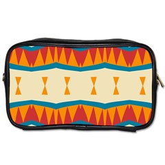 Mirrored Shapes In Retro Colors                                                                                                                 Toiletries Bag (two Sides) by LalyLauraFLM