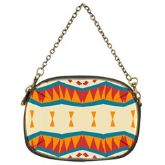 Mirrored Shapes In Retro Colors                                                                                                                 	chain Purse (two Sides) by LalyLauraFLM