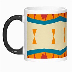 Mirrored Shapes In Retro Colors                                                                                                                 Morph Mug by LalyLauraFLM