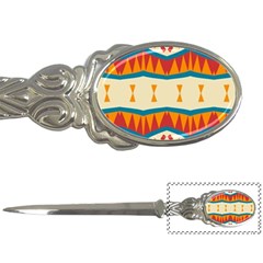 Mirrored Shapes In Retro Colors                                                                                                                 			letter Opener by LalyLauraFLM