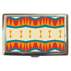 Mirrored Shapes In Retro Colors                                                                                                                 			cigarette Money Case by LalyLauraFLM