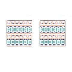 Shapes And Waves                                                                                                                  			cufflinks (square) by LalyLauraFLM