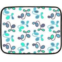 Blue Garden Fleece Blanket (mini) by Valentinaart