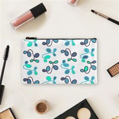 Blue Garden Cosmetic Bag (small)  by Valentinaart