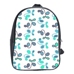 Blue Garden School Bags(large)  by Valentinaart