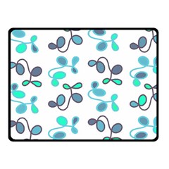 Blue Garden Fleece Blanket (small) by Valentinaart