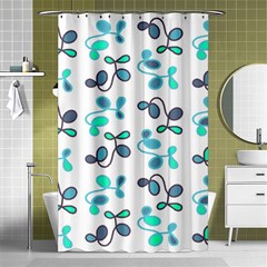 Blue Garden Shower Curtain 48  X 72  (small)  by Valentinaart