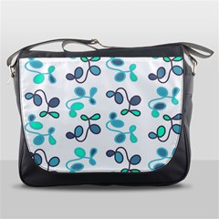 Blue Garden Messenger Bags by Valentinaart