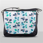 Blue garden Messenger Bags Front