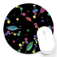 Space Garden Round Mousepads by Valentinaart