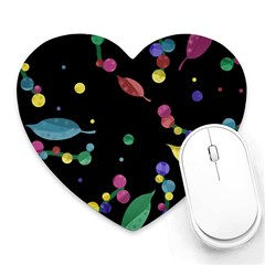 Space Garden Heart Mousepads by Valentinaart