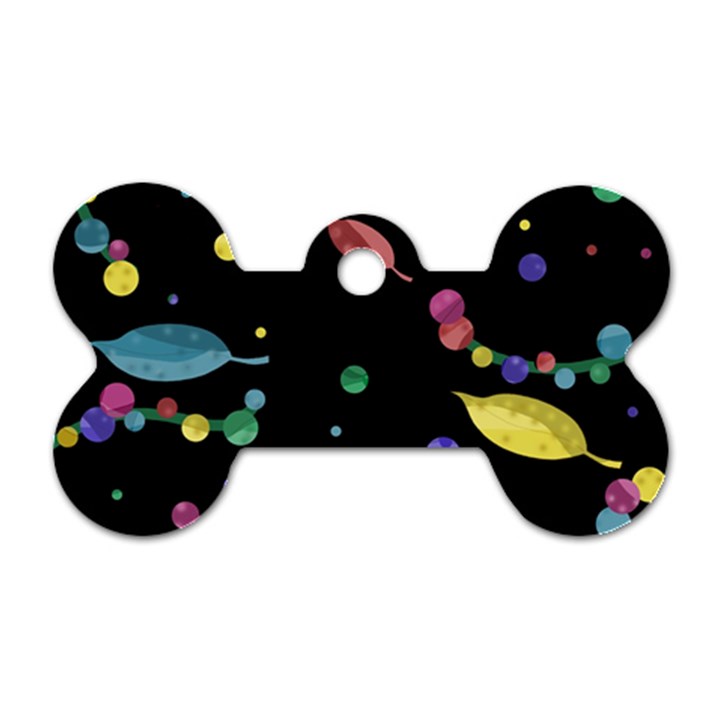 Space garden Dog Tag Bone (Two Sides)