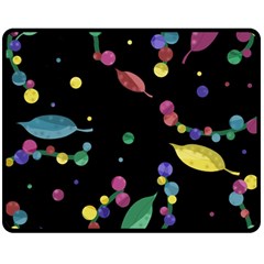 Space Garden Double Sided Fleece Blanket (medium)  by Valentinaart