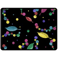 Space Garden Double Sided Fleece Blanket (large)  by Valentinaart