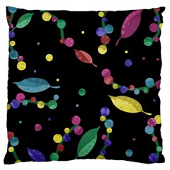 Space Garden Large Flano Cushion Case (two Sides) by Valentinaart