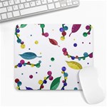 Abstract floral design Large Mousepads Front