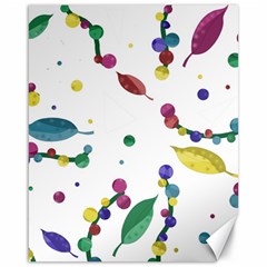 Abstract Floral Design Canvas 16  X 20   by Valentinaart