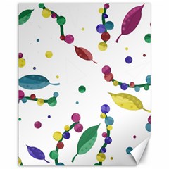 Abstract Floral Design Canvas 11  X 14   by Valentinaart