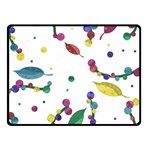 Abstract floral design Double Sided Fleece Blanket (Small)  45 x34  Blanket Front