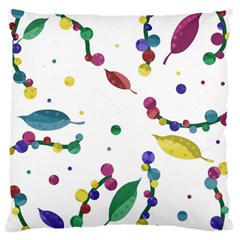 Abstract Floral Design Standard Flano Cushion Case (one Side) by Valentinaart