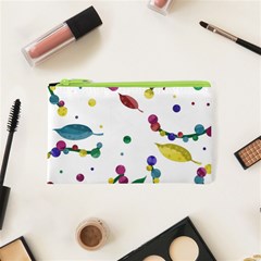 Abstract Floral Design Cosmetic Bag (xs) by Valentinaart