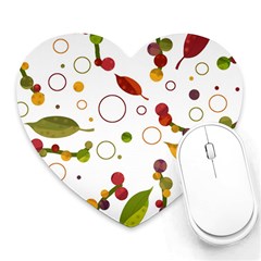 Adorable Floral Design Heart Mousepads by Valentinaart