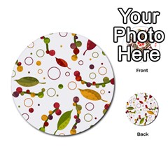 Adorable Floral Design Multi-purpose Cards (round)  by Valentinaart