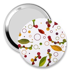 Adorable Floral Design 3  Handbag Mirrors by Valentinaart